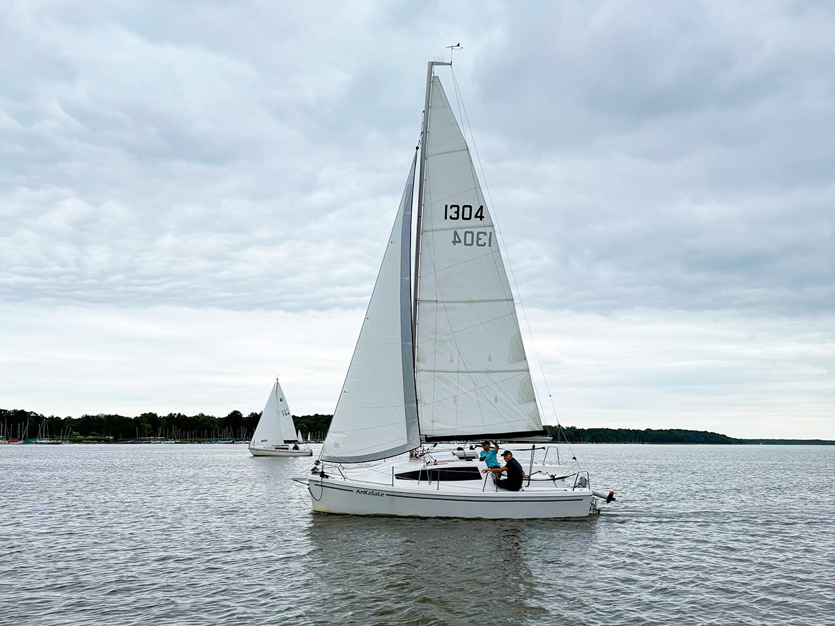 Boote bei der Klubregatta